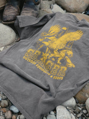 Seager Premium Reserve Tee Pigment Brown Graphic T-Shirt for Men Back and Chest Graphics Men’s Tops for Men Seager Western Brand Athens GA Georgia Kempt Menswear Store Near Me