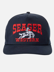 Seager Rodeo Snapback Navy Blue Red Men’s Seager Hats Accessories for Guys Gifts for Him Athens GA Georgia Kempt Menswear Store Near Me 