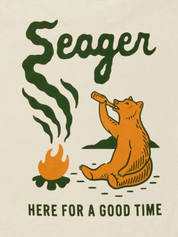 Seager Smokey Graphic T-Shirt Cream Tee Shirt for Men Spring Summer Men’s Back Graphic Shirt Seager Western Brand Athens GA Georgia Kempt Menswear Store Near Me