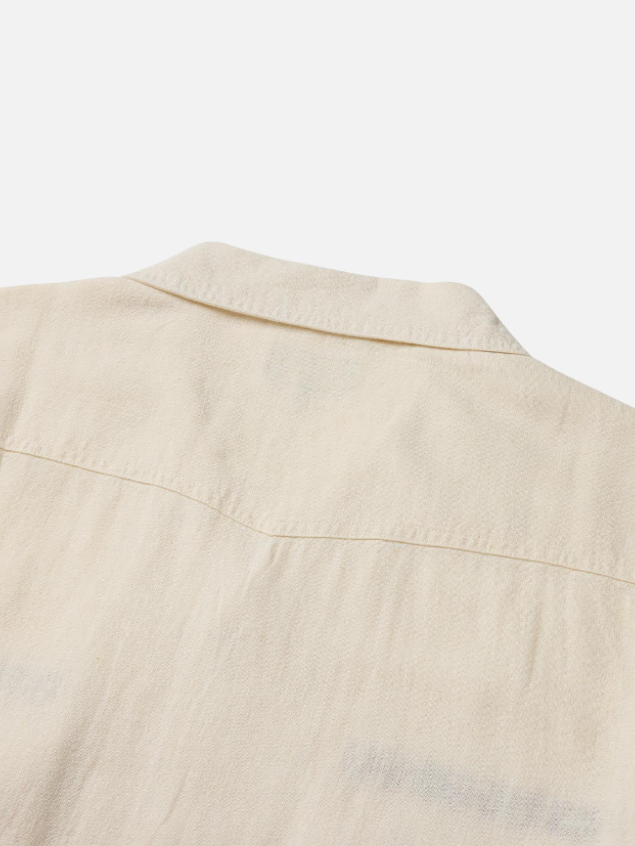 Seager Whippersnapper Short Sleeve Shirt Button Up Collared Men’s Top for Men White Wash Rust Detail Tops for Guys Spring Summer Athens GA Georgia Kempt Menswear Store Near Me