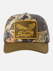 Seager Wingspan Trucker Snapback Camo Woodland Men’s Seager Hats Accessories for Guys Gifts for Him Athens GA Georgia Kempt Menswear Store Near Me 
