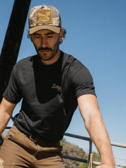 Seager Wingspan Trucker Snapback Camo Woodland Men’s Seager Hats Accessories for Guys Gifts for Him Athens GA Georgia Kempt Menswear Store Near Me 