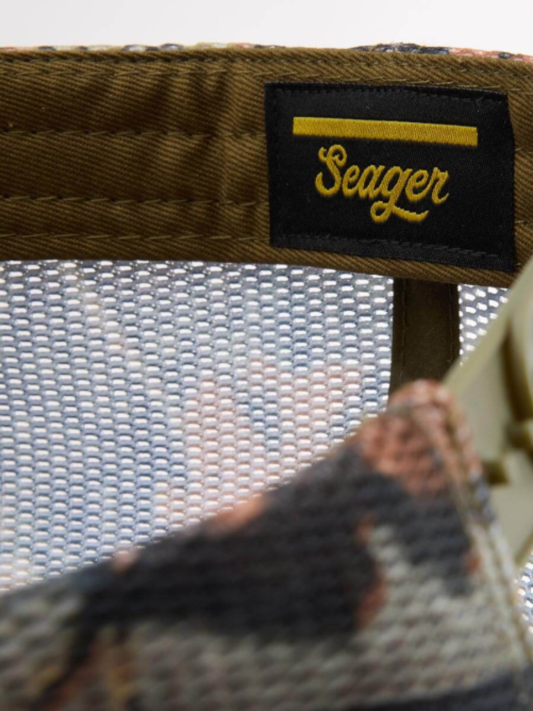 Seager Wingspan Trucker Snapback Camo Woodland Men’s Seager Hats Accessories for Guys Gifts for Him Athens GA Georgia Kempt Menswear Store Near Me 