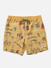 Seager Yuma Trunk Shorts Bronze Yellow All Over Pattern Western Cowboy Outdoor Swim Shorts for Men Men’s Bottoms Summer Vacation Outfits for Guys Athens GA Georgia Kempt Menswear Store Near Me