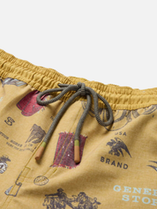 Seager Yuma Trunk Shorts Bronze Yellow All Over Pattern Western Cowboy Outdoor Swim Shorts for Men Men’s Bottoms Summer Vacation Outfits for Guys Athens GA Georgia Kempt Menswear Store Near Me