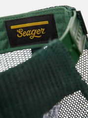 Seager Man Trucker Snap Back Green Men's Snapback Custom Patch Green Cap For Men Athens GA Georgia Kempt Menswear Store Near Me