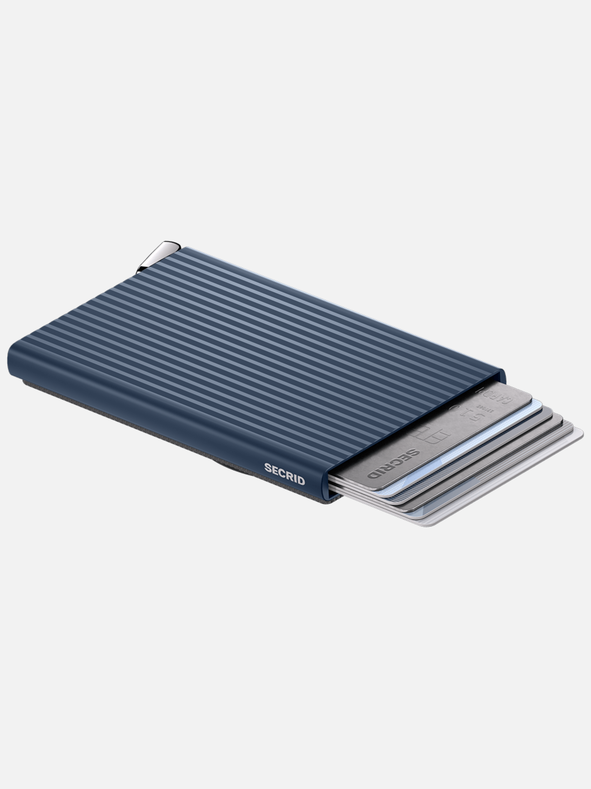 Secrid Cardprotector Fluted for Magsafe Card Holder Navy Blue Men’s Wallets for Men Accessories Gifts for Guys Athens Menswear Store Near Me