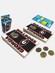 University of Georgia Coinhole Tabletop Game Set UGA Tailgate Tabletop Boardgame Gift For Husband Friends Dad Boyfriend Student Athens GA Georgia Kempt Menswear Store Near Me