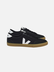 VEJA Volley Canvas Sneaker Black White Natural Men’s Shoes Athens GA Georgia Kempt Menswear Store