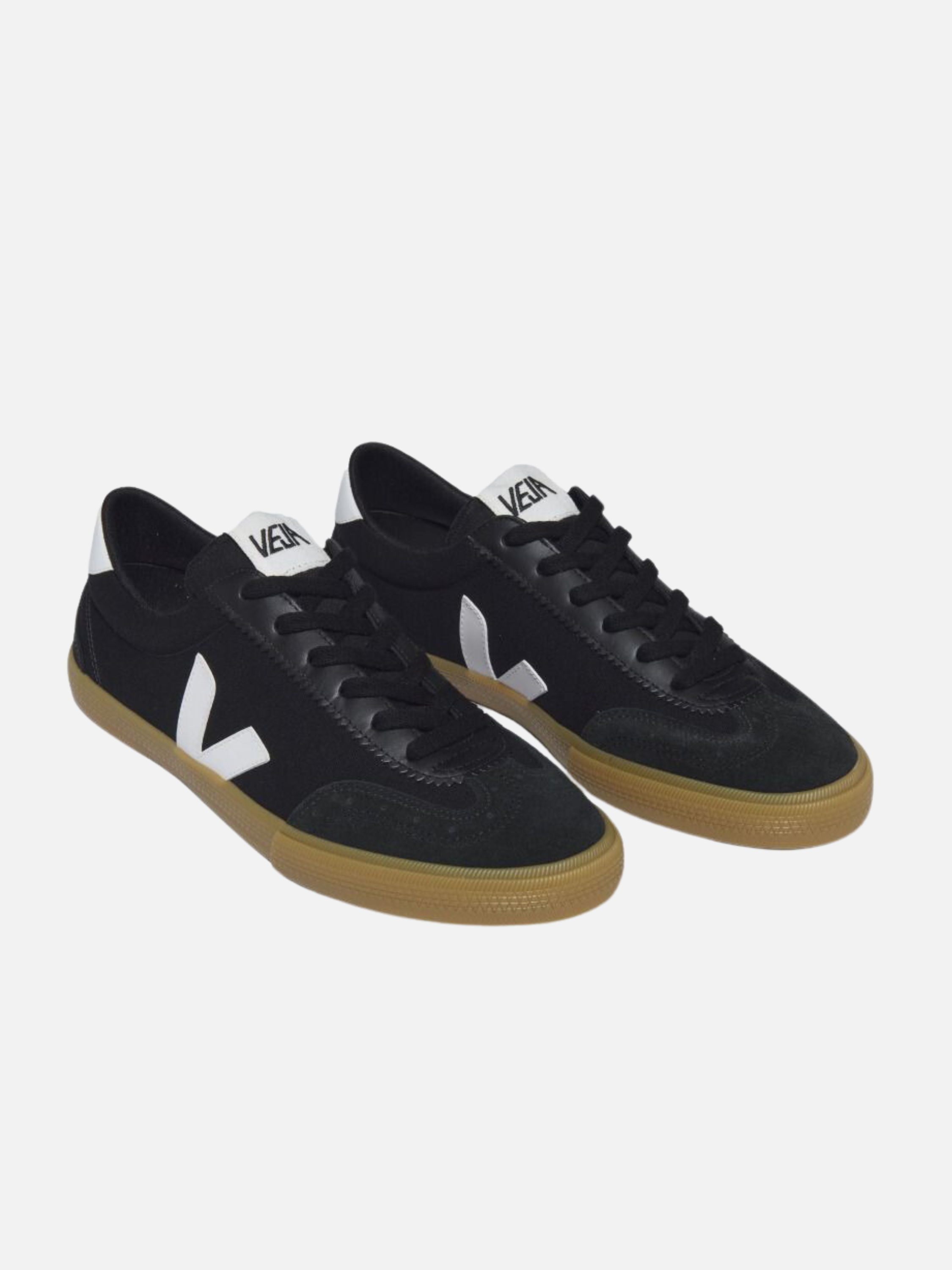 VEJA Volley Canvas Sneaker Black White Natural Men’s Shoes Athens GA Georgia Kempt Menswear Store