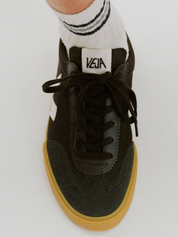 VEJA Volley Canvas Sneaker Black White Natural Men’s Shoes Athens GA Georgia Kempt Menswear Store
