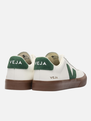 Veja Campo Leather Sneaker White Cyprus Green Bark Dark Sole Fall Winter Men’s Women’s Shoes for Men Women Shoe Athens GA Georgia Kempt Menswear Store Near Me