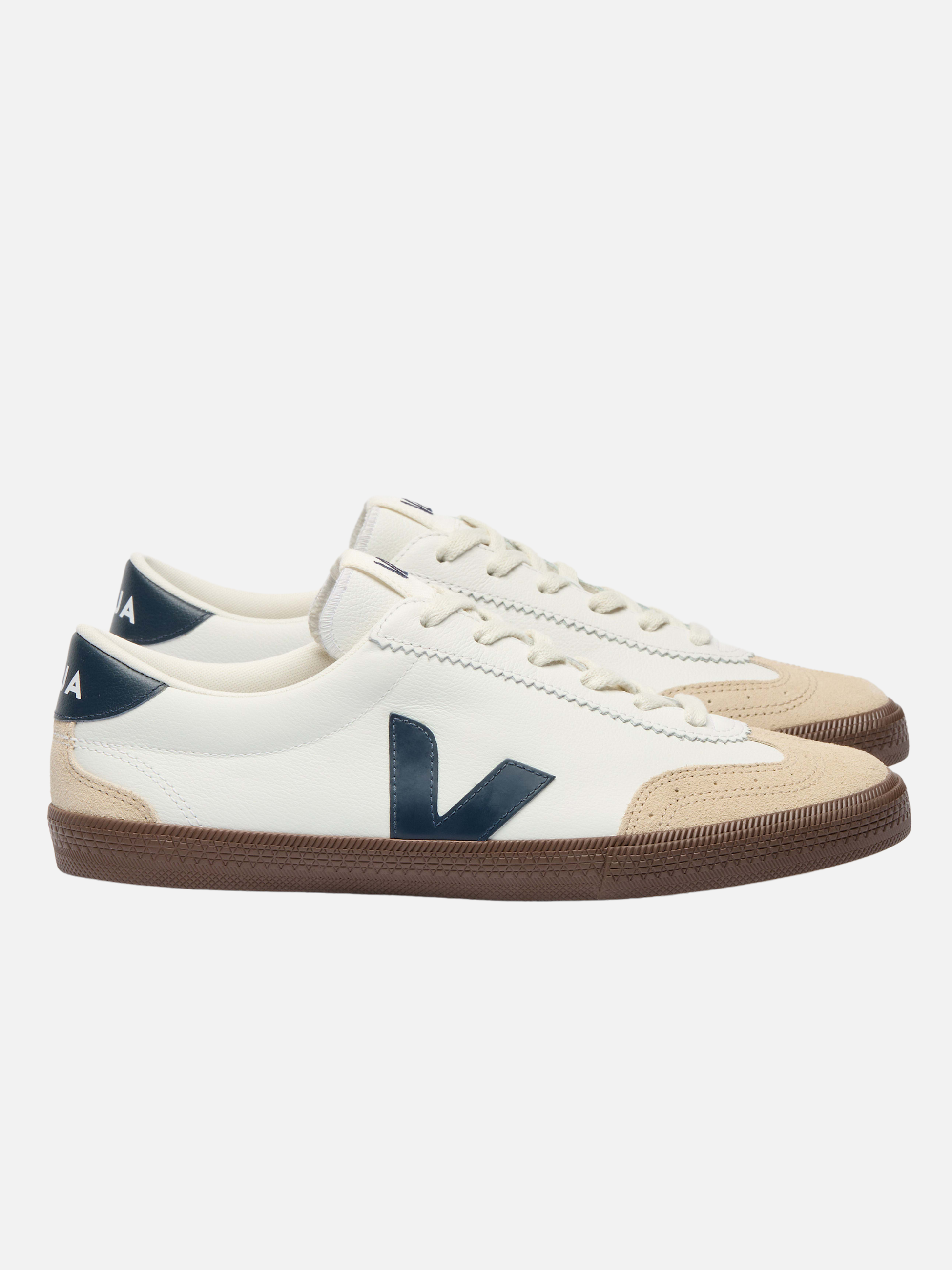 Veja Shoes Volley Leather Sneaker Men’s Footwear for Men White Nautico Bark Athens GA Georgia Kempt Menswear Store Near Me