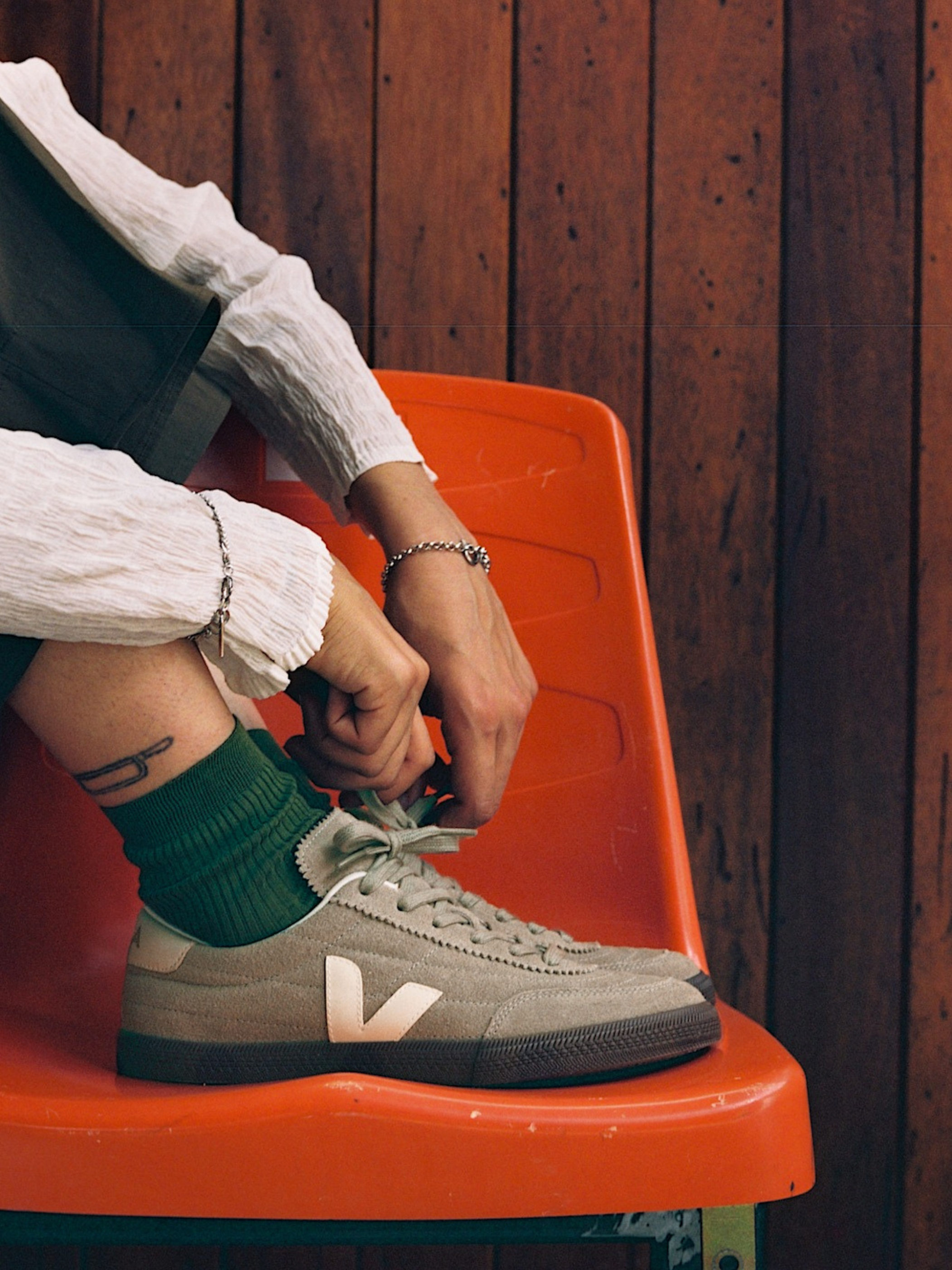 Veja Panenka Suede Sneaker - Taupe Pierre Bark