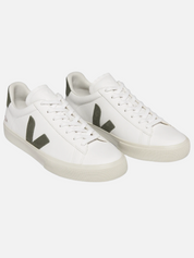 Veja Campo Leather Sneaker Extra White Khaki Unisex Men's Shoe For Men Athens GA Georgia Kempt Menswear Store Near Me