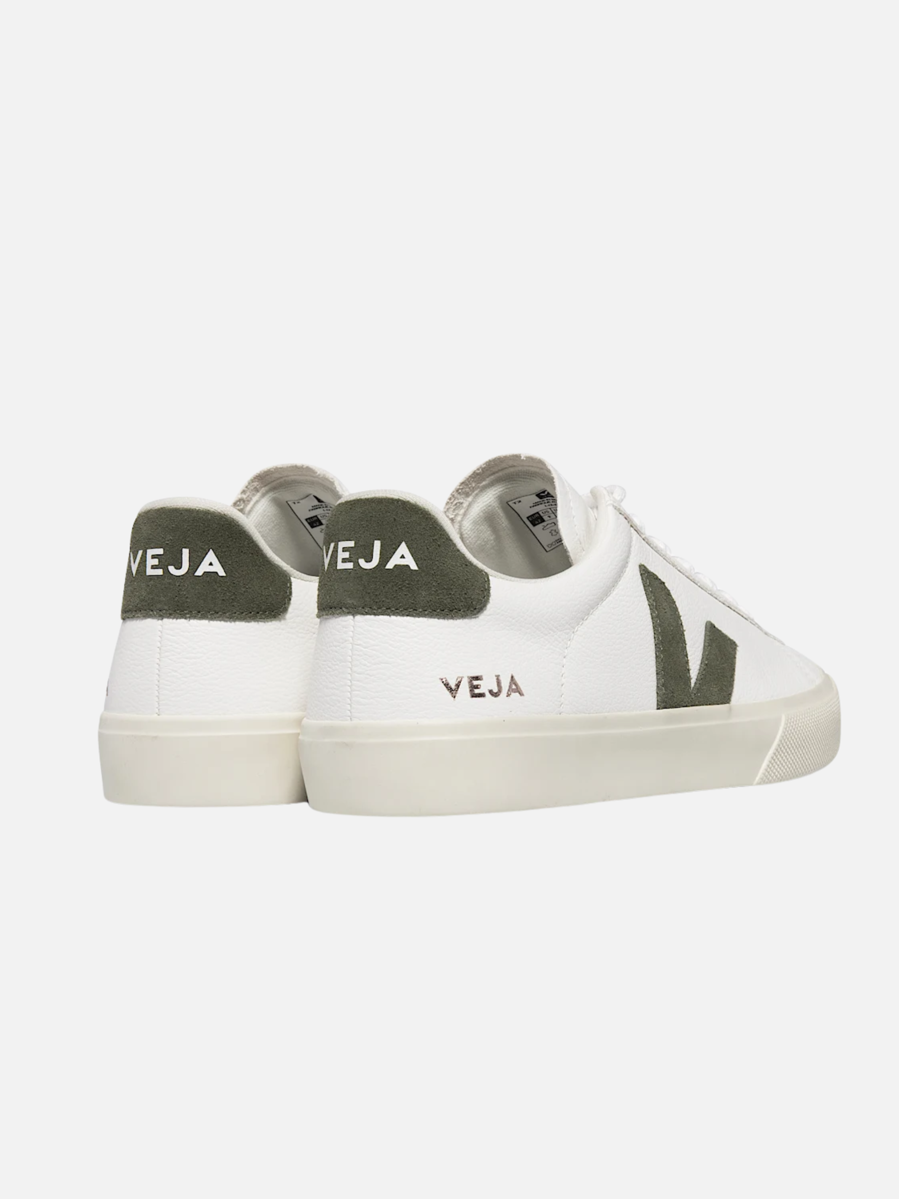 Veja Campo Leather Sneaker Extra White Khaki Unisex Men's Shoe For Men Athens GA Georgia Kempt Menswear Store Near Me