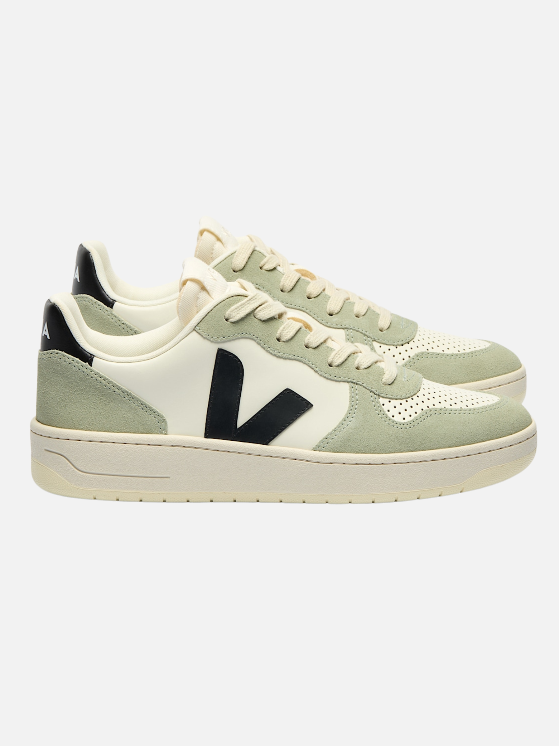Veja V-10 Leather Sneaker Pure Black Clay Unisex Trainer Style Shoe Athens Ga Georgia Kempt Menswear Store Near Me