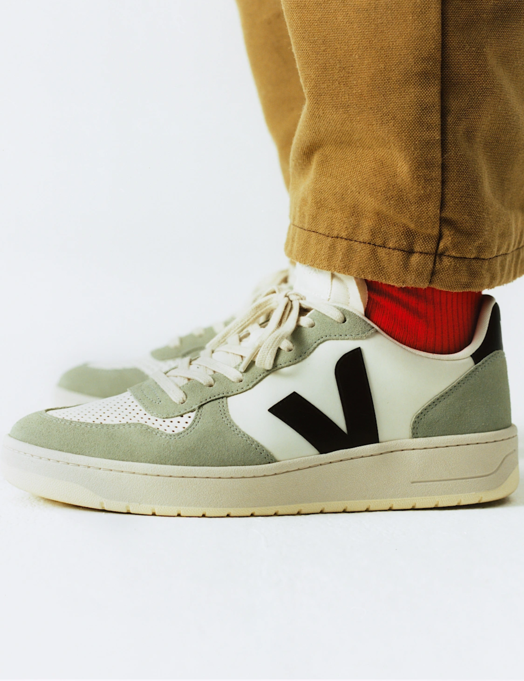 Veja V-10 Leather Sneaker Pure Black Clay Unisex Trainer Style Shoe Athens Ga Georgia Kempt Menswear Store Near Me