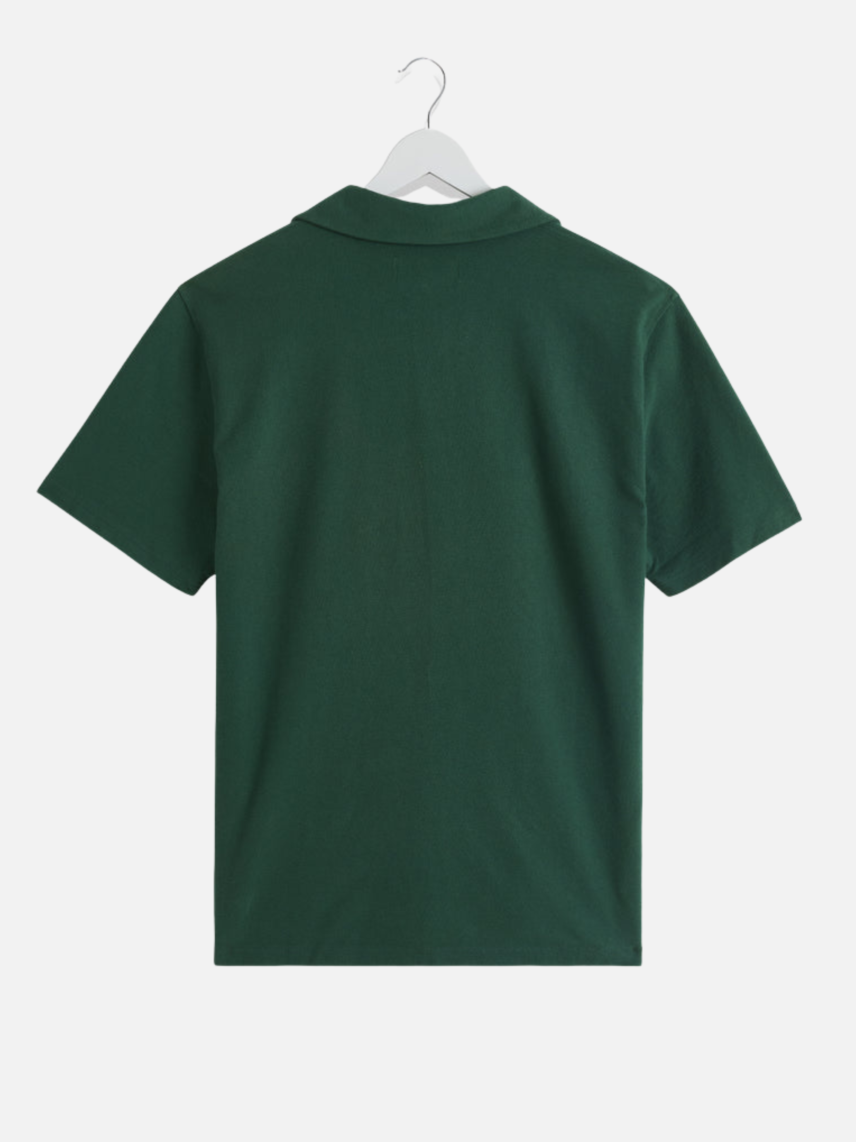 Wax London Atwood Textured Organic Cotton Polo Shirt Dark Green Men’s Polos for Men Summer Shirts for Guys Athens GA Georgia Kempt Menswear Store Near Me