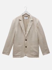 Wax London Fintry Linen Blazer Natural Cream White Summer Suit Wedding Guest Outfit Jacket Cool Comfortable Suiting Formal Wear Athens GA Georgia Kempt Menswear Store Near Me