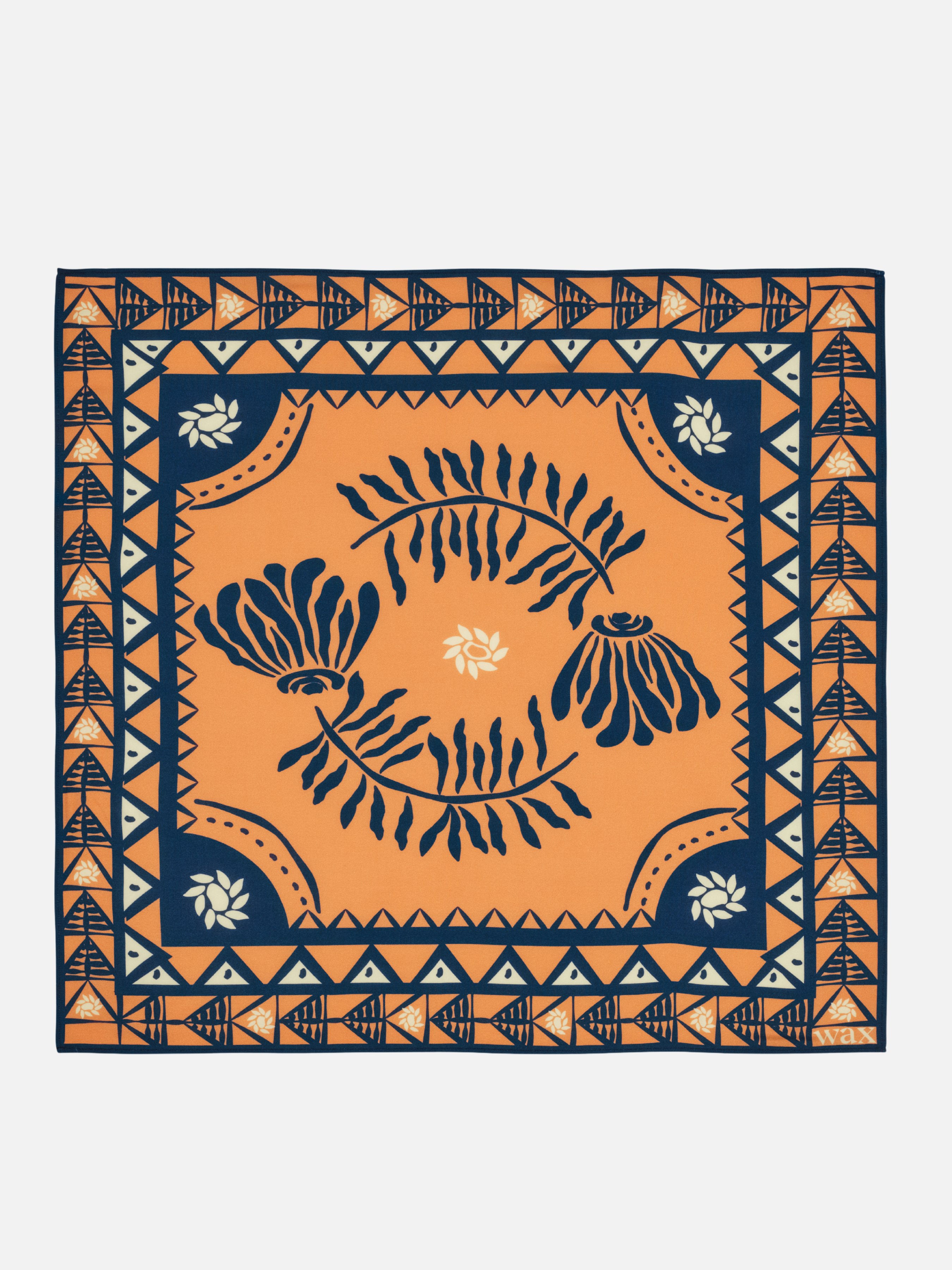 Wax Sloane Painted Flower Neckscarf