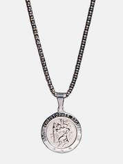 Waterproof St. Christopher Steel Necklace