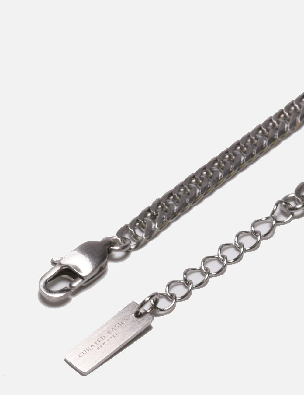 Curated Basics 5mm Thin Steel Chain Bracelet cuban chain silver Kempt Athens mens clothing store