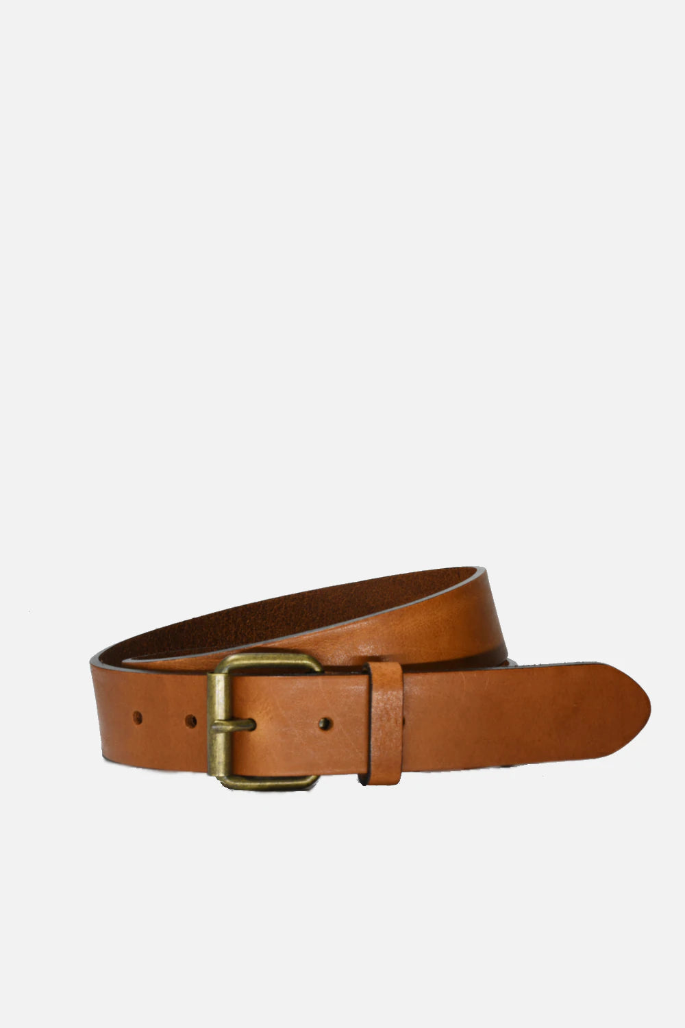 Curated Basics Belt - Tan Brown (Brass Buckle)