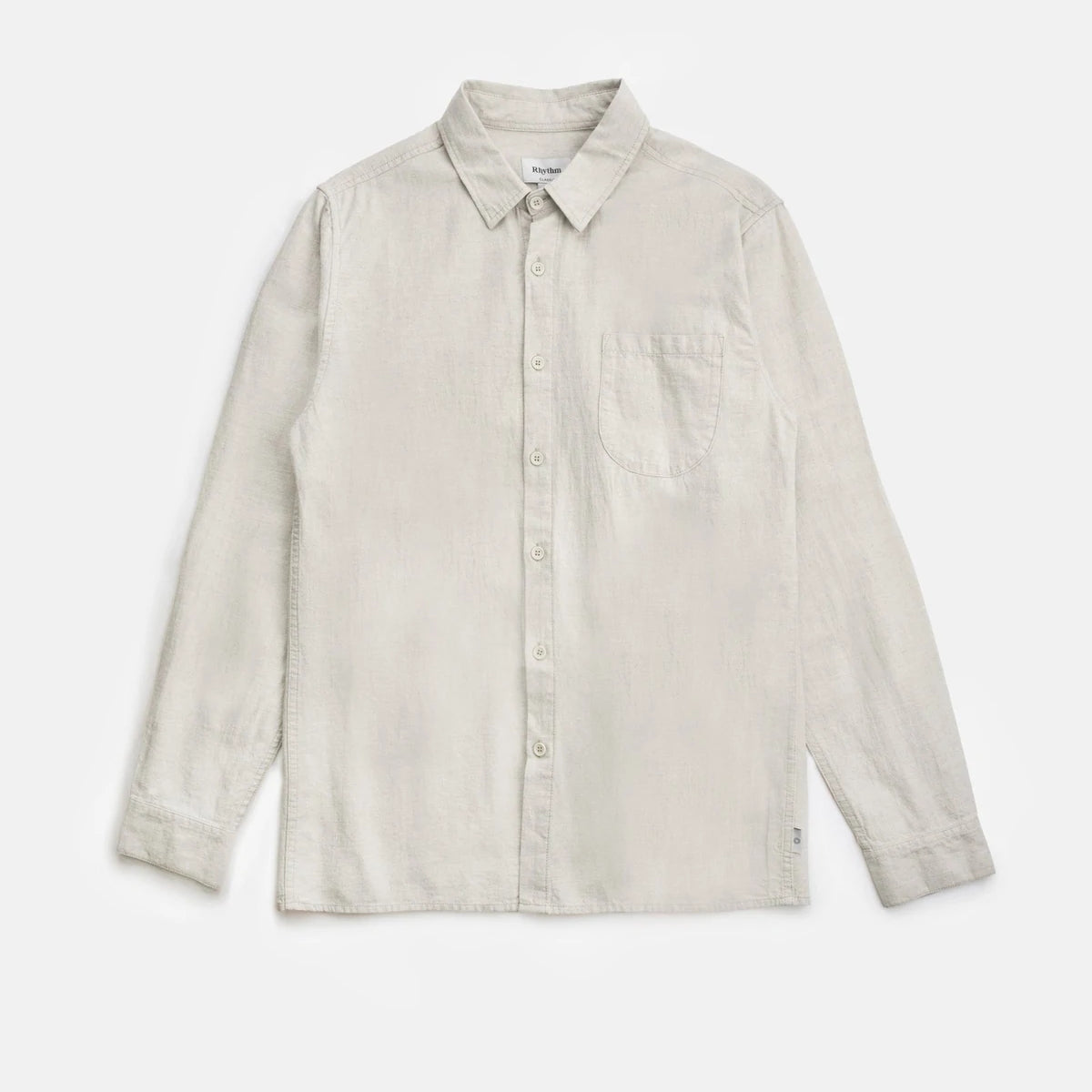 rhythm classic ls linen shirt sand Kempt Athens Georgia shopping stylish downtown Kempt